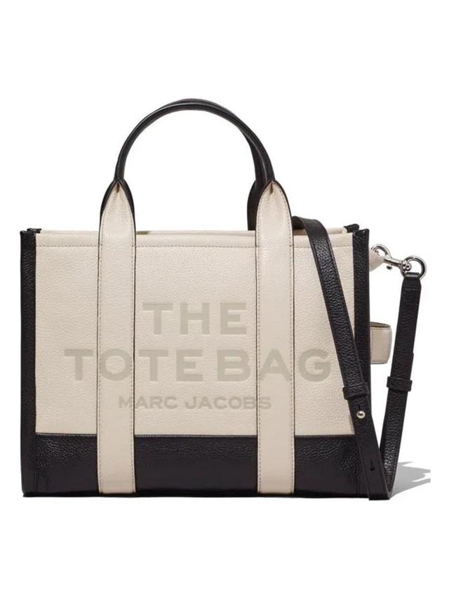 MARC JACOBS Beige The Colorblock Medium Tote Shopping Bag Product Image