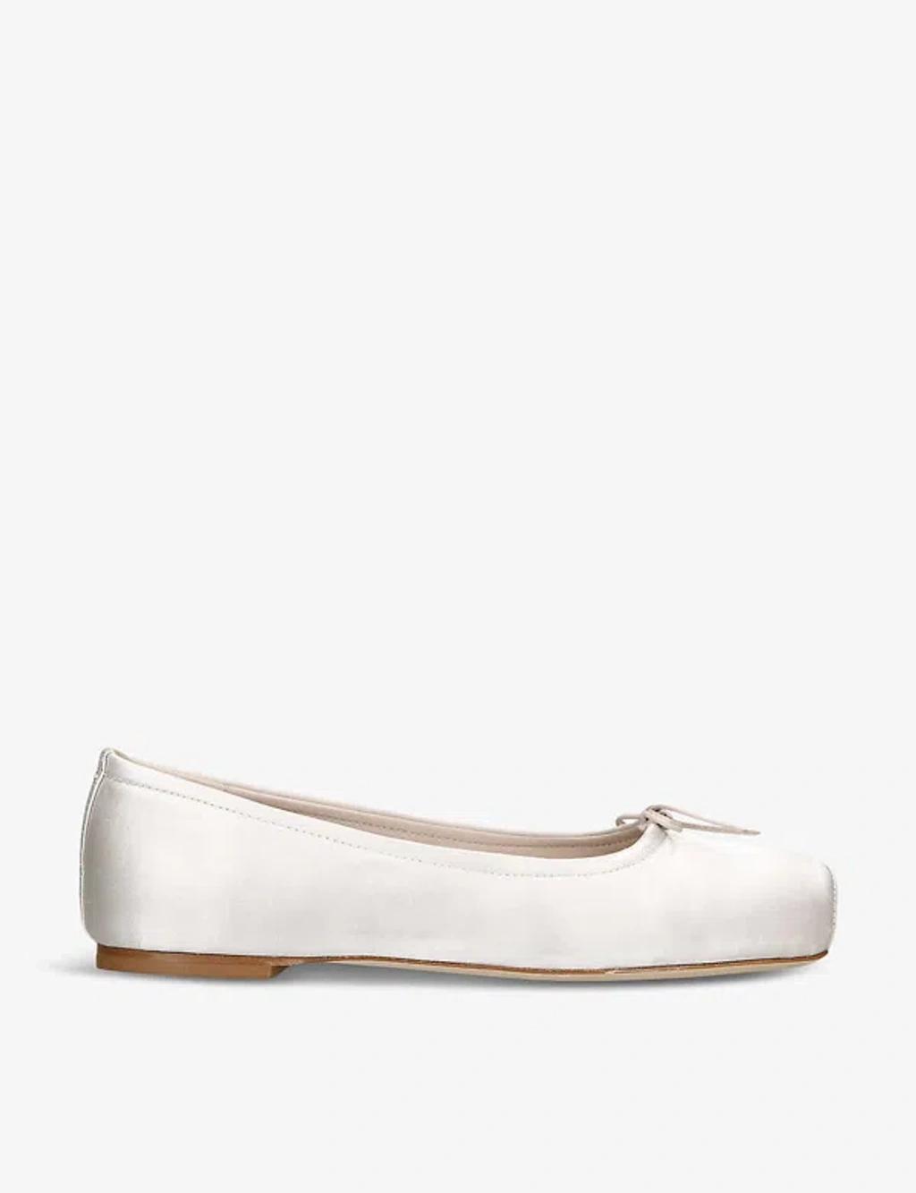 AEYDE Off-white Gabriella Ballerina Flats In Beige product image