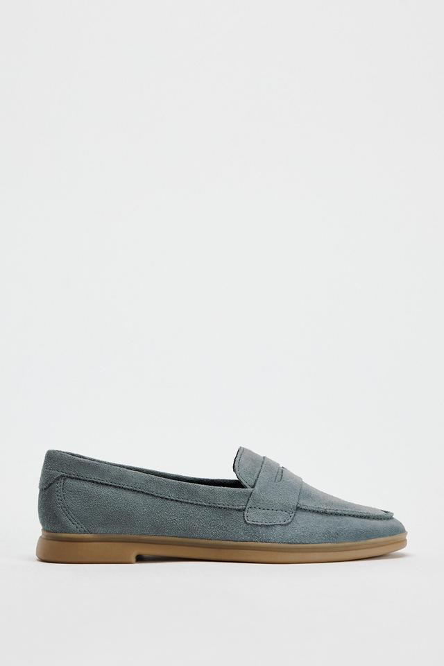 SUEDE PENNY LOAFERS Product Image