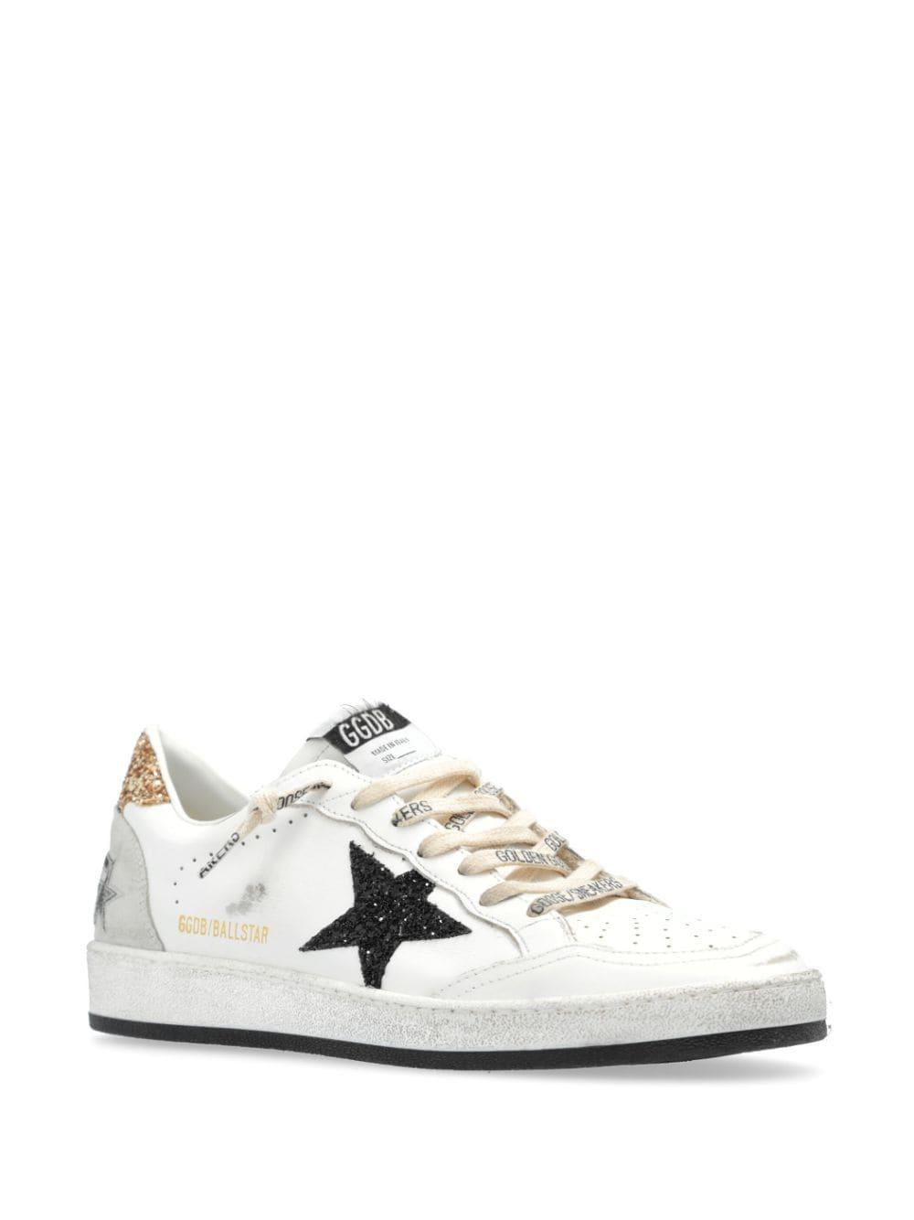 Ball Star Leather Sneakers In White Product Image