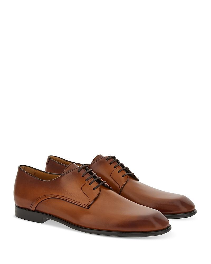 Mens Leather Lace-Up Oxfords Product Image
