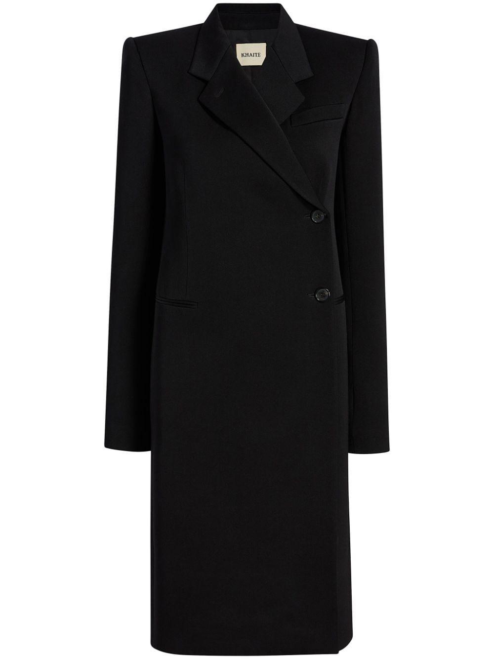 Kento Wool Blend Long Coat In Black Product Image