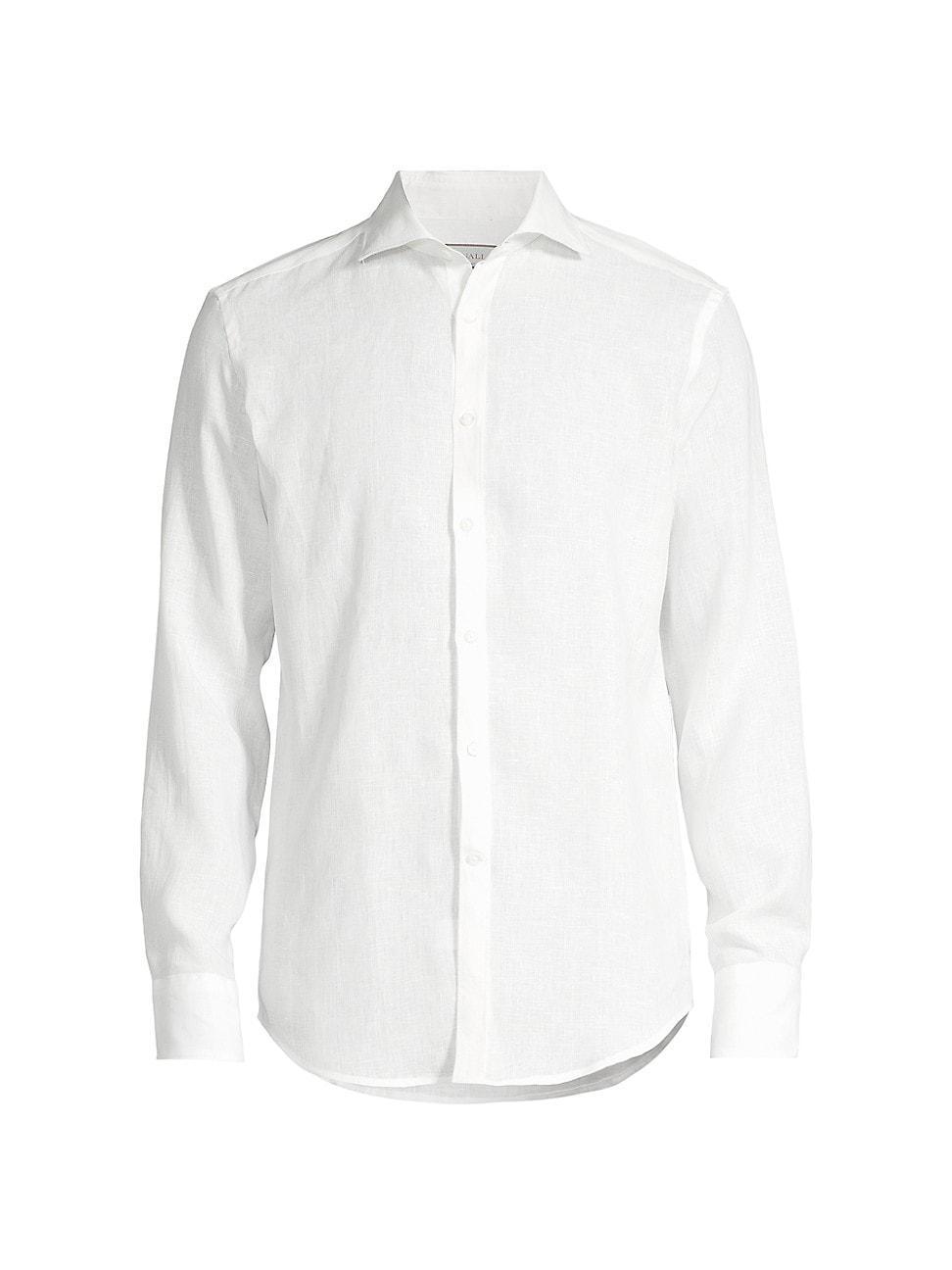 Mens Regular Fit Linen Sport Shirt Product Image