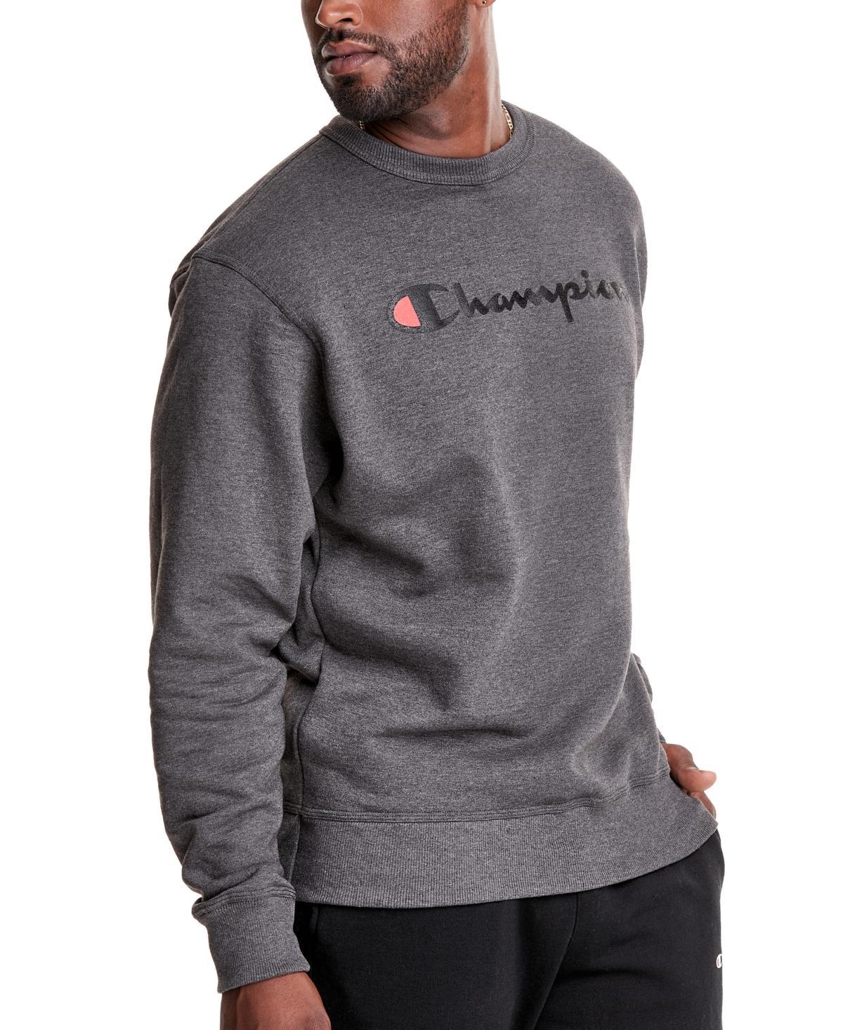 Champion Mens Powerblend Fleece Logo Sweatshirt Product Image