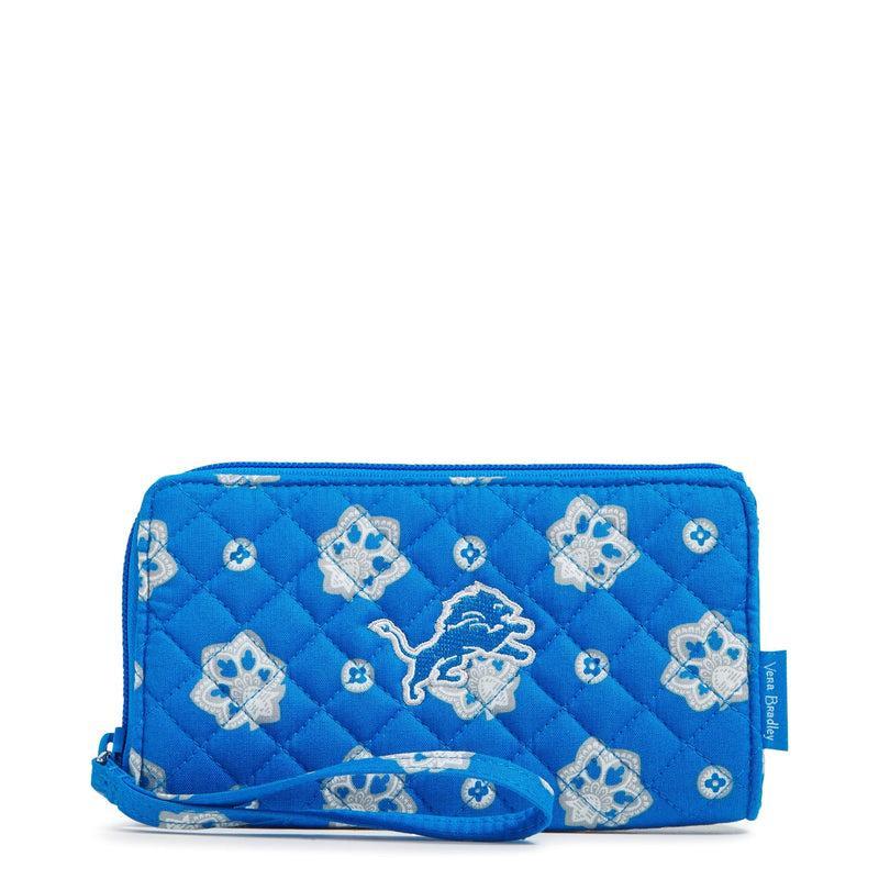 Vera Bradley NFL RFID Front Zip Wristlet Women in Detroit Lions Bandana Product Image