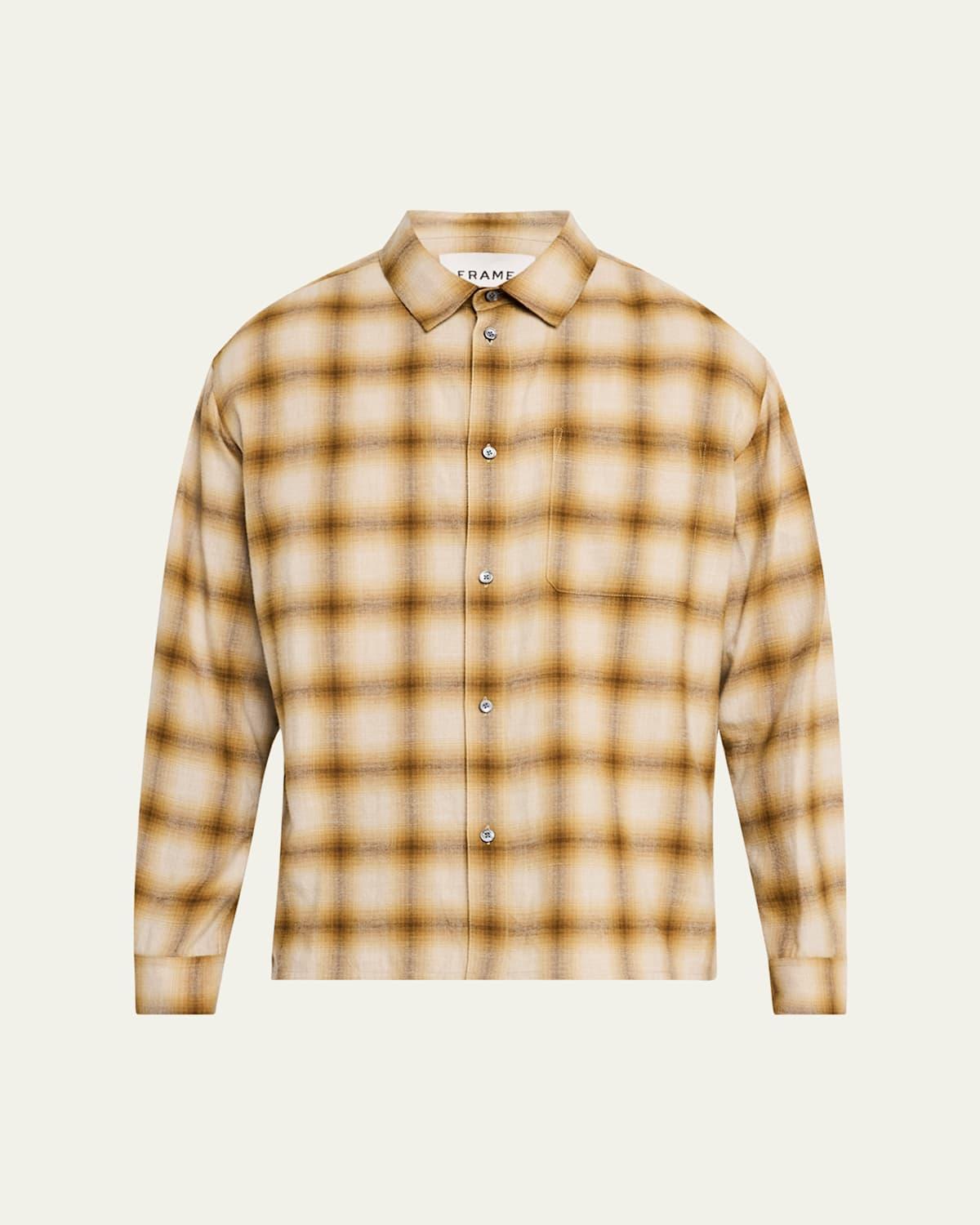 Mens Lightweight Plaid Sport Shirt Product Image