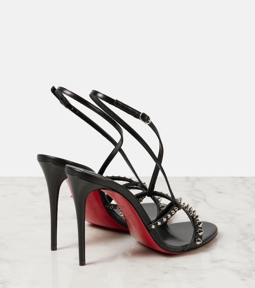 CHRISTIAN LOUBOUTIN Sandalen Tatooshka Spikes Aus Leder In Black Product Image