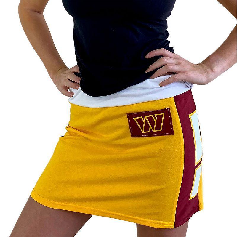 Womens Refried Apparel Gold Washington Commanders Mini Skirt Product Image