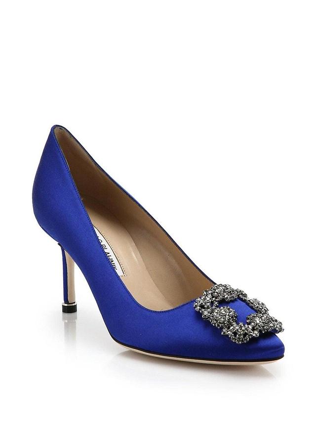 Womens Hangisi 70MM Embellished Satin Pumps Product Image