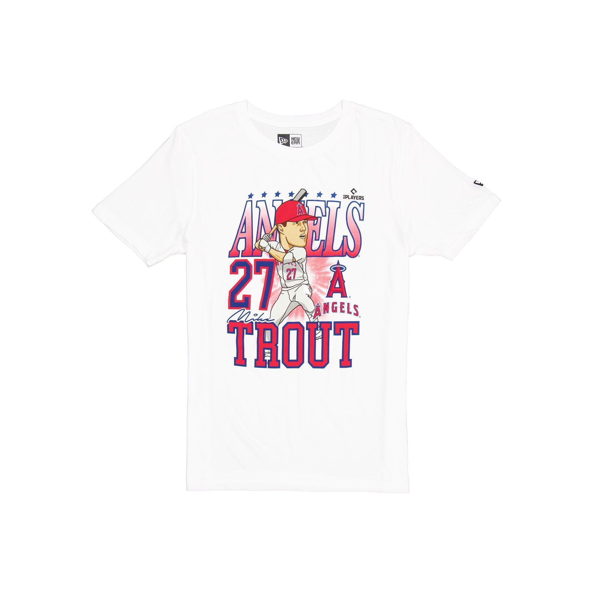 Los Angeles Angels Mike Trout Caricature T-Shirt Male Product Image