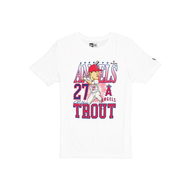 Los Angeles Angels Mike Trout Caricature T-Shirt Male Product Image