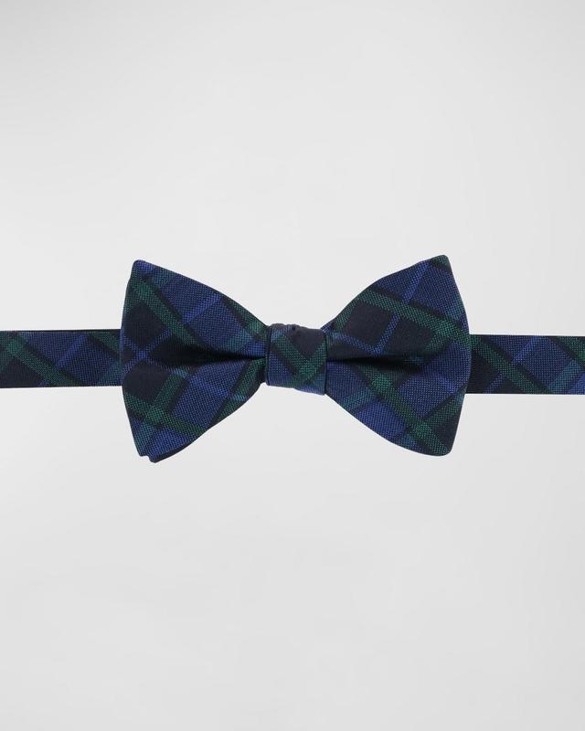 Trafalgar Ives Plaid Silk Bow Tie Product Image