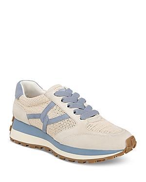 Womens Valentina Leather & Suede Low-Top Sneakers Product Image