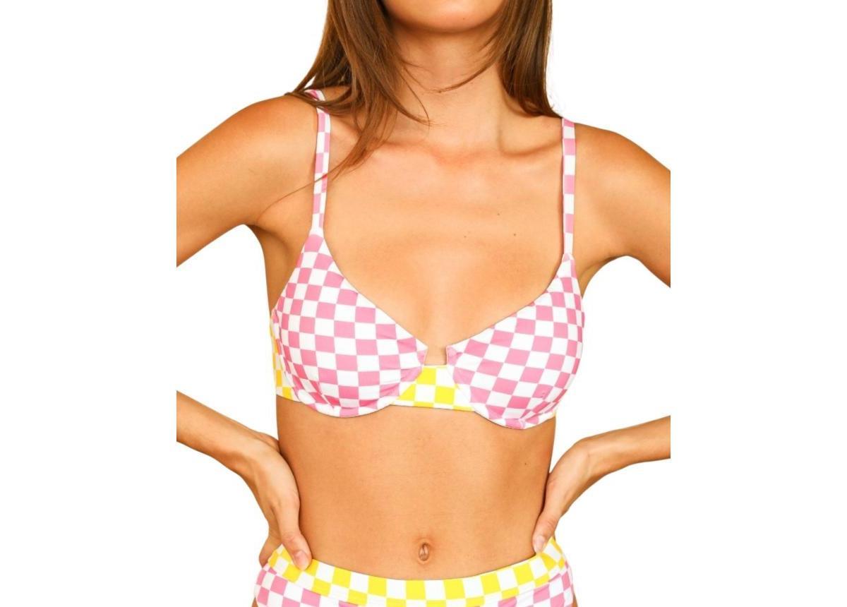 Dippin Daisys Womens Betty Top - Checked out pink Product Image