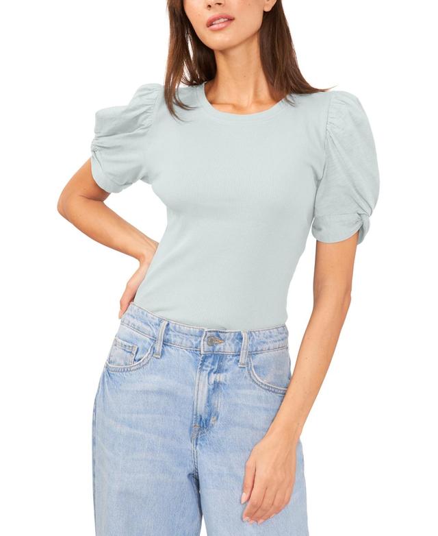 1.state Womens Puff Sleeve Short Sleeve Knit T-shirt Product Image