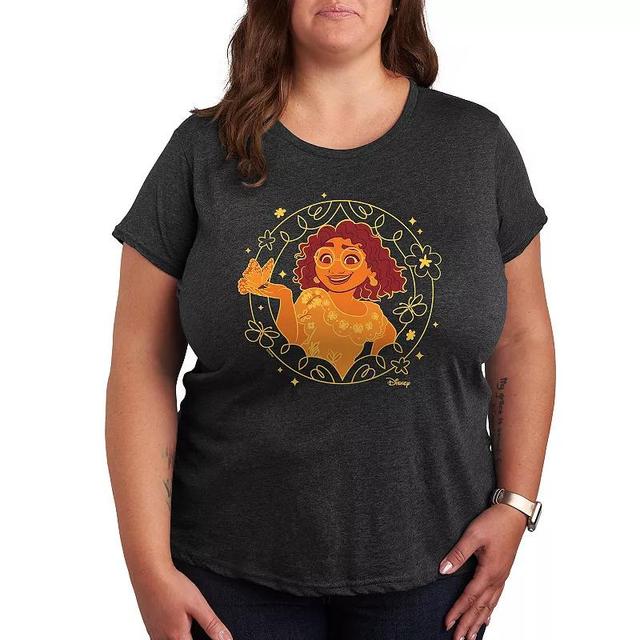 Disneys Encanto Mirabel Plus Enchanted Holiday Graphic Tee, Womens Dark Grey Product Image