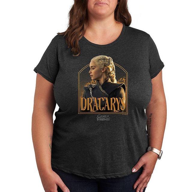 Plus Game of Thrones Daenerys Dracarys Graphic Tee, Womens Product Image