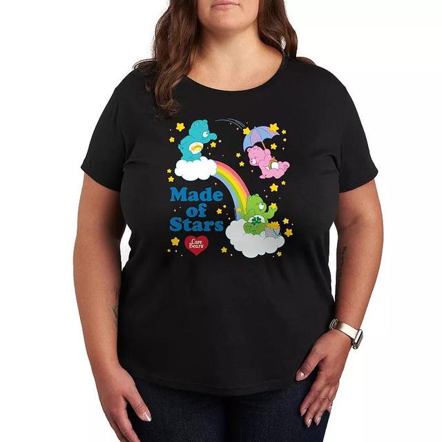 Plus Care Bears Made Of Stars Graphic Tee, Womens Grey Gray Product Image