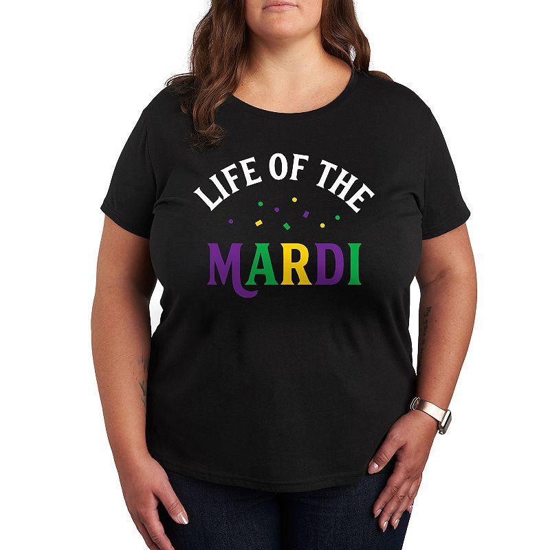 Plus Size Life Of The Mardi Graphic Tee, Womens Product Image