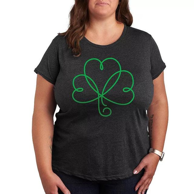 Plus Claddagh Symbol Graphic Tee, Womens Product Image