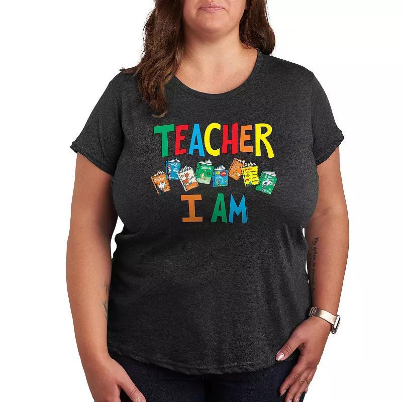 Plus Dr. Seuss Teacher I Am Graphic Tee, Womens Product Image