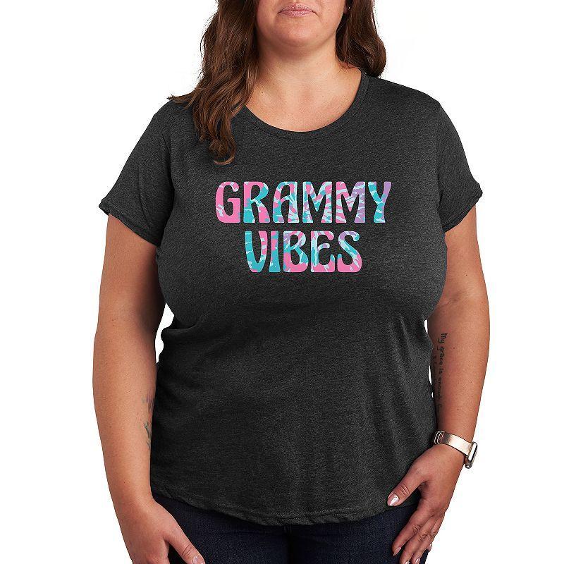 Plus Grammy Vibes Graphic Tee, Girls Heather Grey Product Image