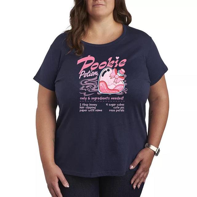 Plus Size Pookie Potion Graphic Tee, Womens Blue Product Image