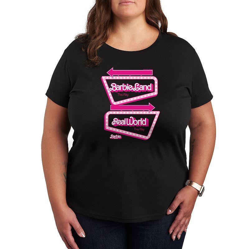 Plus Size Barbie The Movie Signs Graphic Tee, Girls Product Image