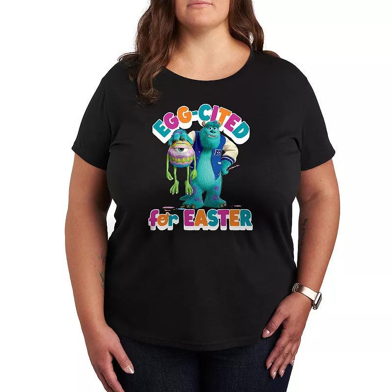 Disney / Pixars Monsters, Inc. Plus Egg-Cited For Easter Graphic Tee, Womens Product Image