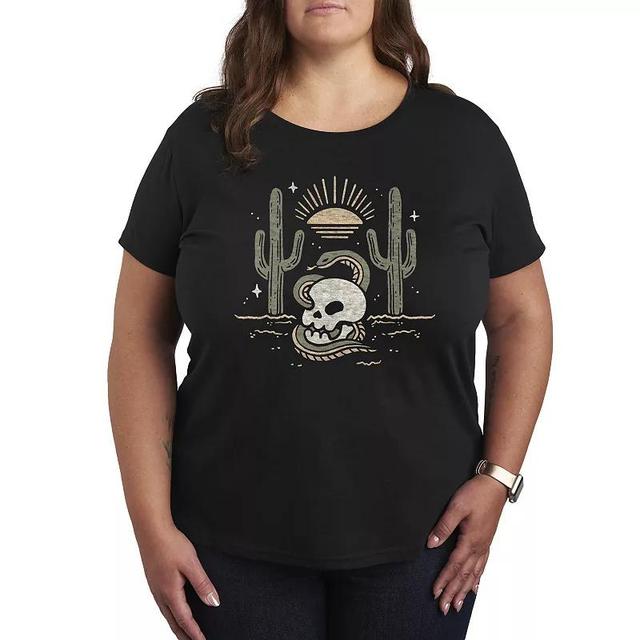 Plus Size Desert Snake Graphic Tee, Womens Product Image