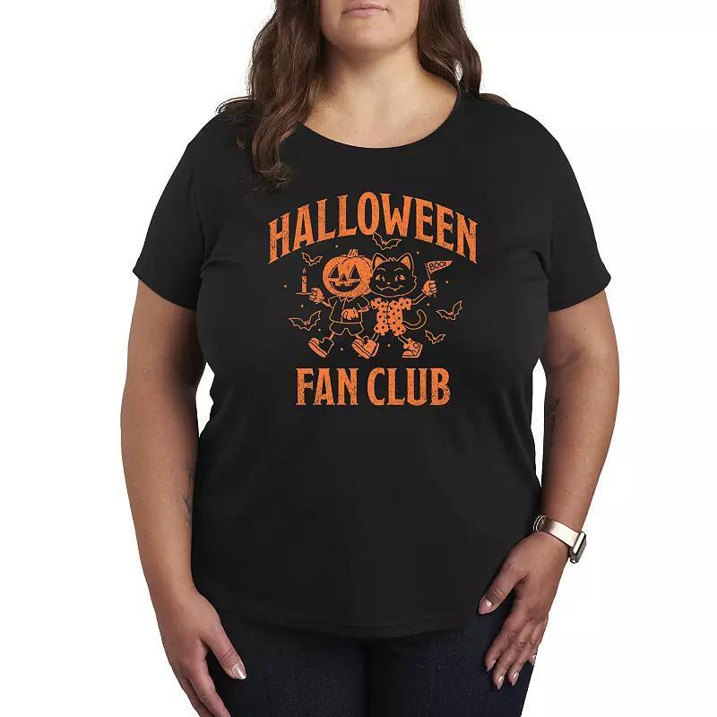 Plus Size Halloween Fan Club Graphic Tee, Womens Product Image