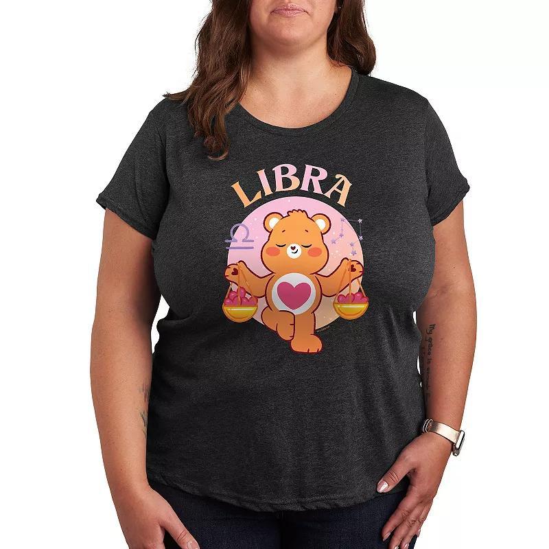 Plus Care Bears Libra Graphic Tee, Womens Black Product Image