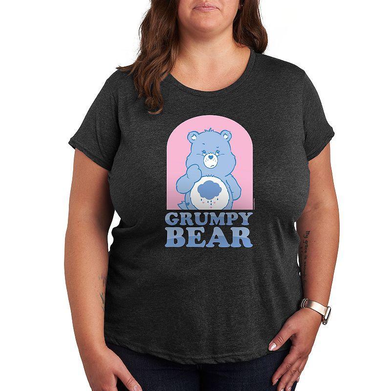 Plus Care Bears Pastel Grumpy Bear Graphic Tee, Womens White Product Image