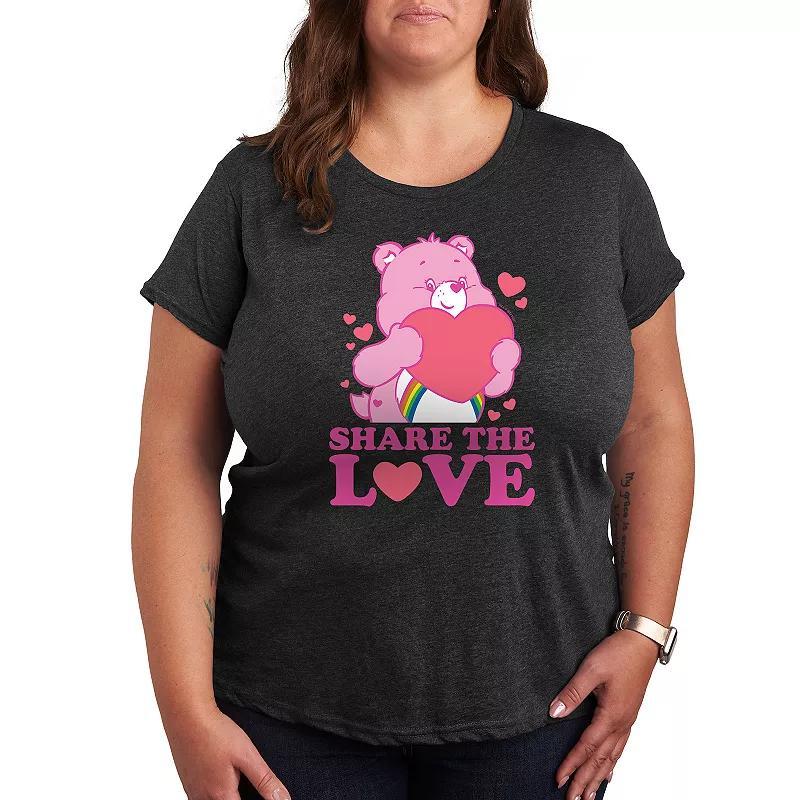 Plus Care Bears Share The Love Graphic Tee, Womens Product Image