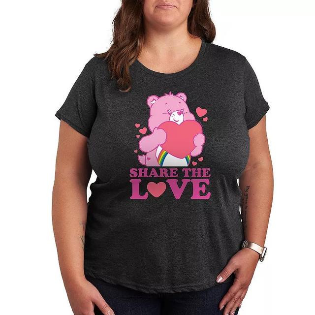 Plus Care Bears Share The Love Graphic Tee, Womens Product Image