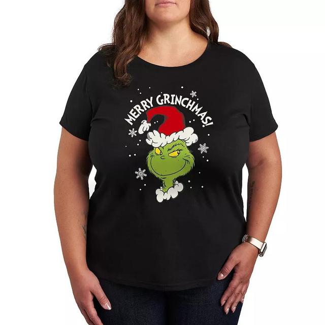 Plus Dr. Seuss The Grinch Merry Grinchmas Graphic Tee, Womens Product Image