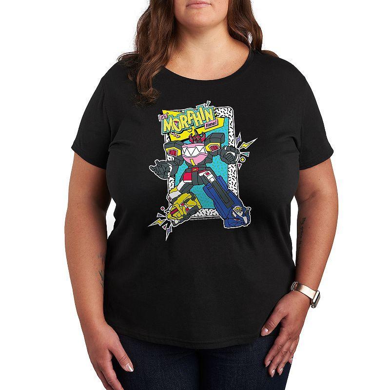 Plus Size Power Rangers Its Morphin Time Graphic Tee, Womens Product Image