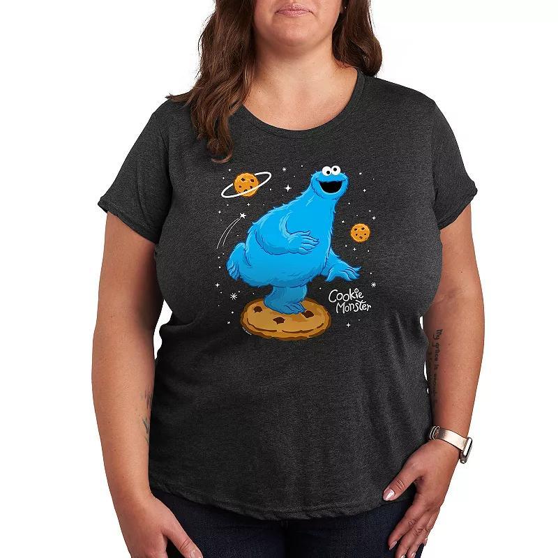 Plus Sesame Street Space Graphic Tee, Womens Product Image