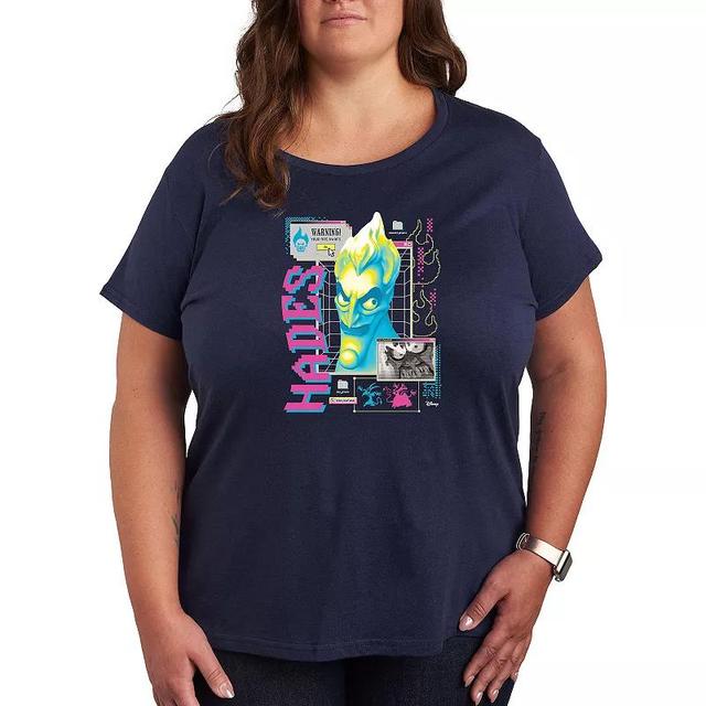 Disneys Hercules Hades Plus Size Graphic Tee, Womens Blue Product Image