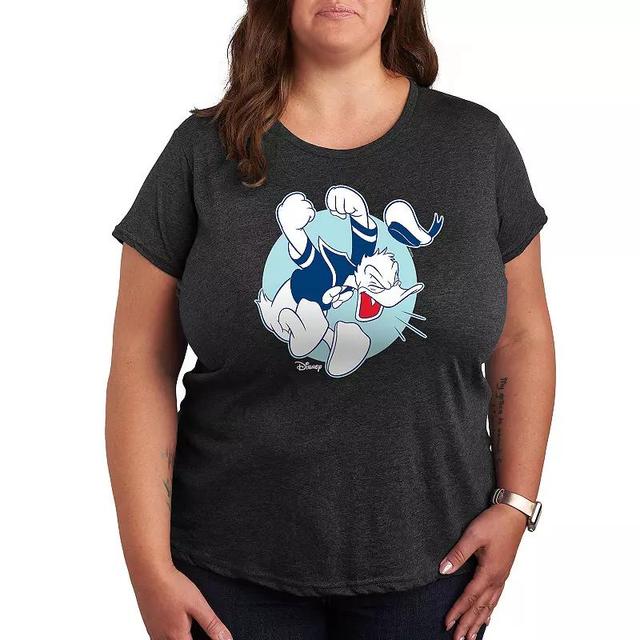 Disneys Donald Duck Plus Pose Graphic Tee, Womens Product Image