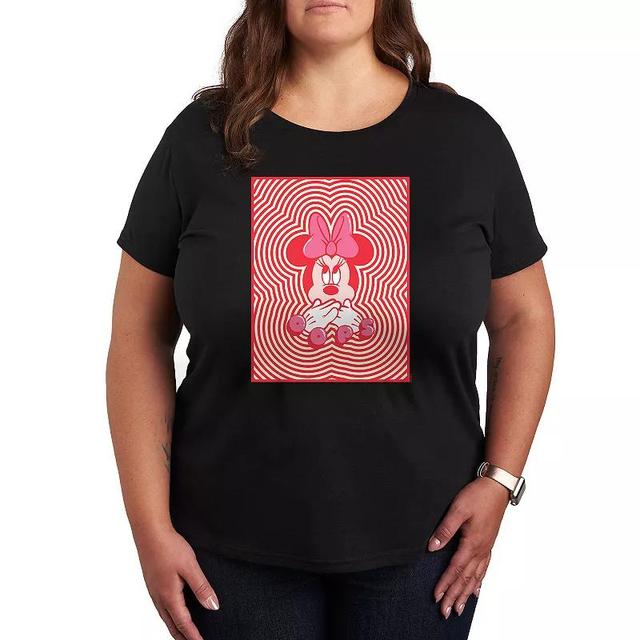 Disneys Minnie Mouse Plus Oops Graphic Tee, Womens Product Image