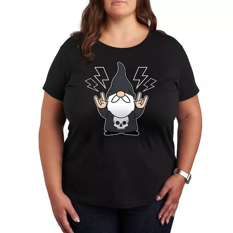 Plus Heavy Metal Gnome Graphic Tee, Womens Product Image