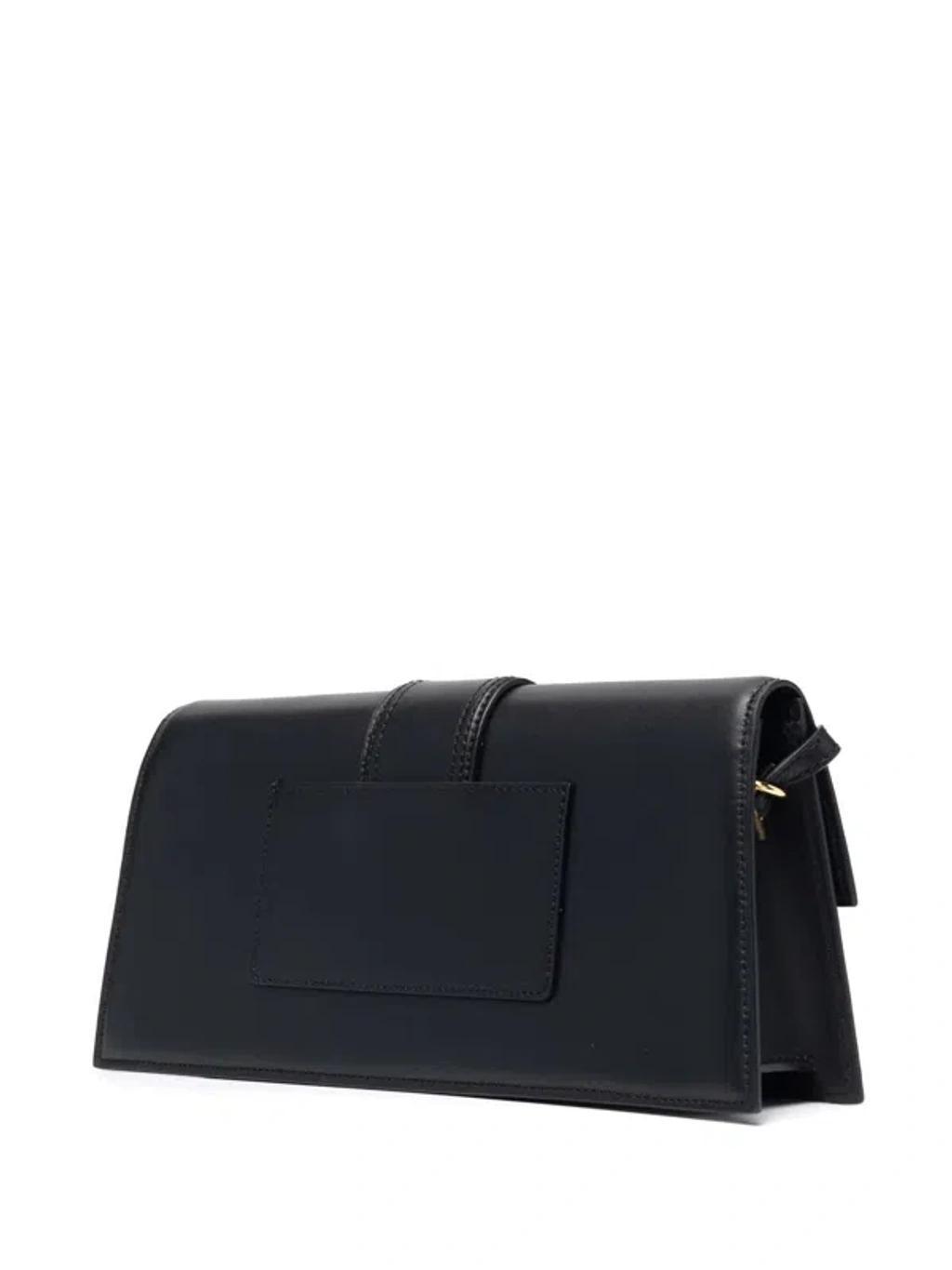 JACQUEMUS Tasche Le Bambino Long Aus Schwarzem Leder In Black Product Image