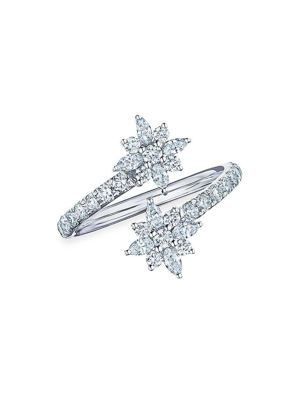 Womens Kwiat Star 18K White Gold & Diamond Open Ring Product Image