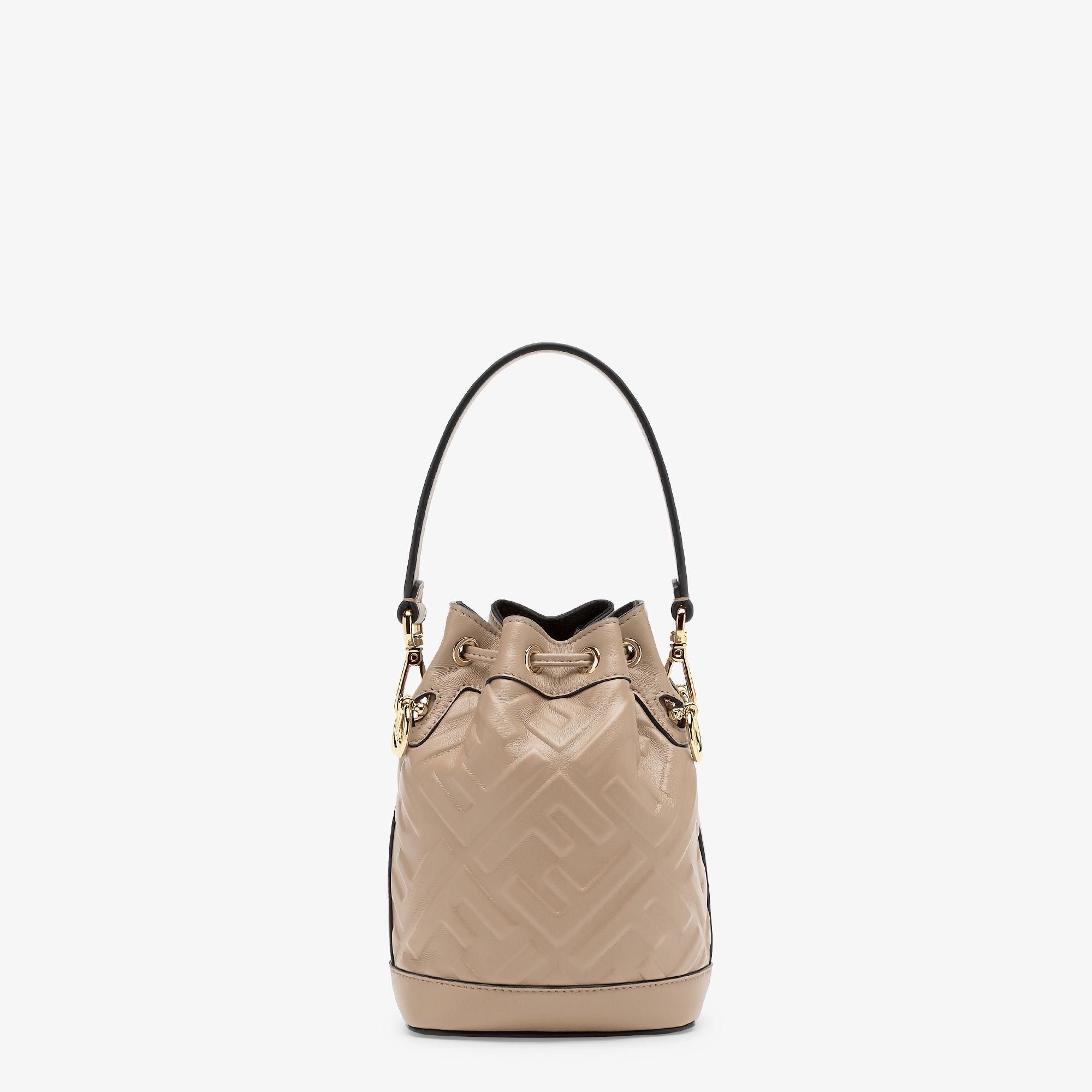 Mon TresorBeige leather mini-bag Product Image