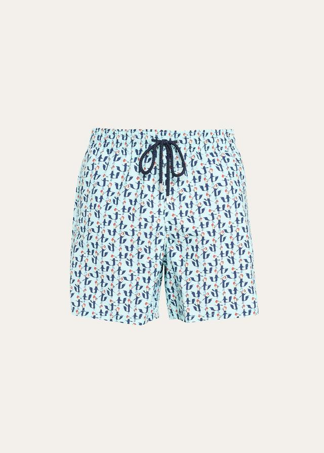 Mens Moorea Graphic Swim Trunks Product Image