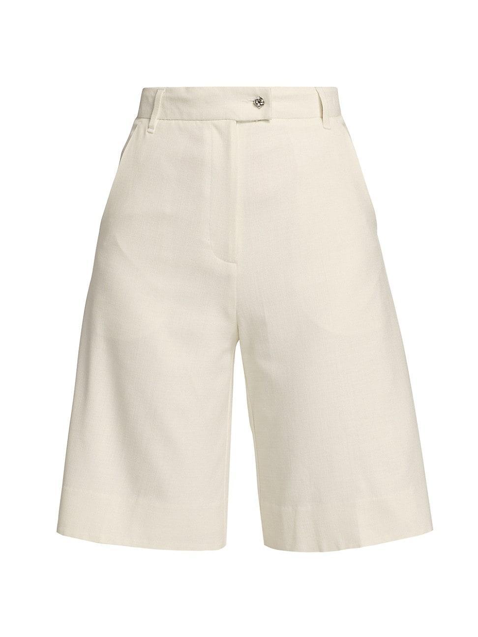 Womens Liliam Wide-Leg Bermuda Shorts Product Image