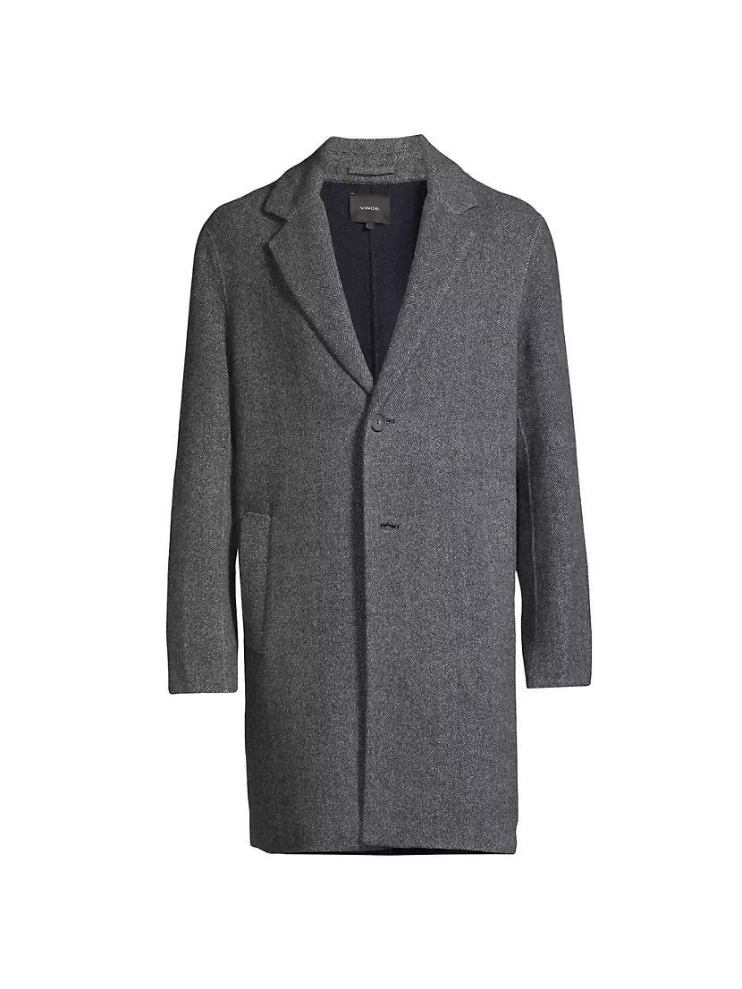 Herringbone Wool-Blend Coat Product Image