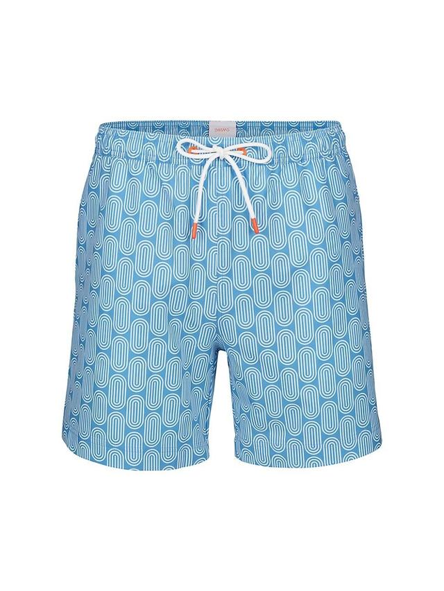 Mens Gia Geometric-Print Swim Shorts Product Image