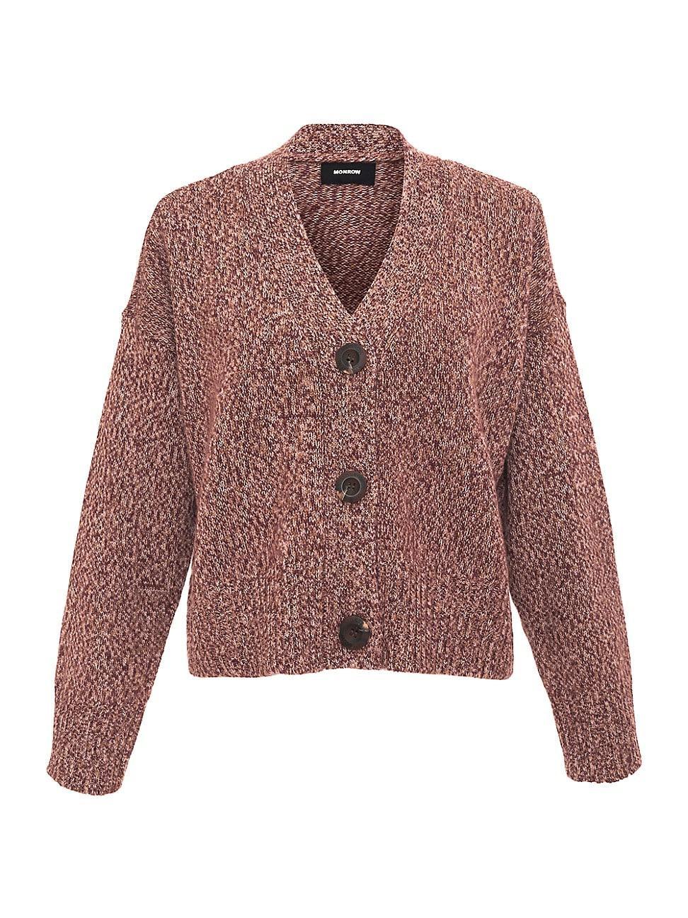 Womens Marled Oversized Cardigan Product Image